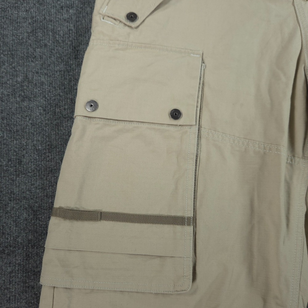 G Star Raw Bam Cargo Shorts Mens 34 Beige Utility Tactical Military Ripstop - Picture 5 of 13
